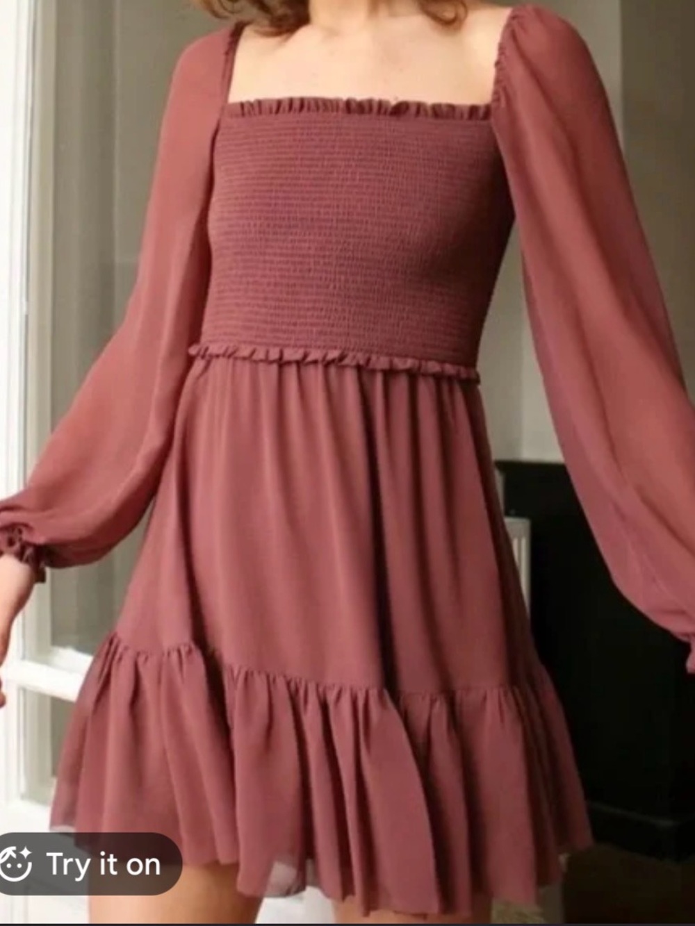Aritzia Tempest Dress in Dusty Rose